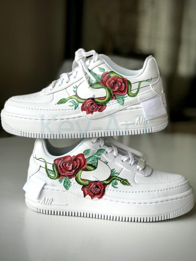 Snake & roses custom